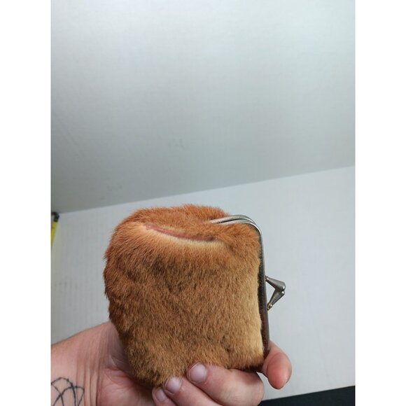 Vintage Genuine Kangaroo Fur Leather Made In Melbourne Small Wallet Coin Purse - Picture 3 of 7